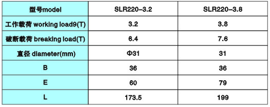 大開口鉤參數(shù)