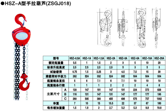 HSZ-A型手拉葫蘆
