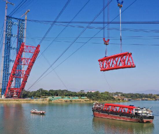 大跨度拱桥缆索吊装施工稳定性